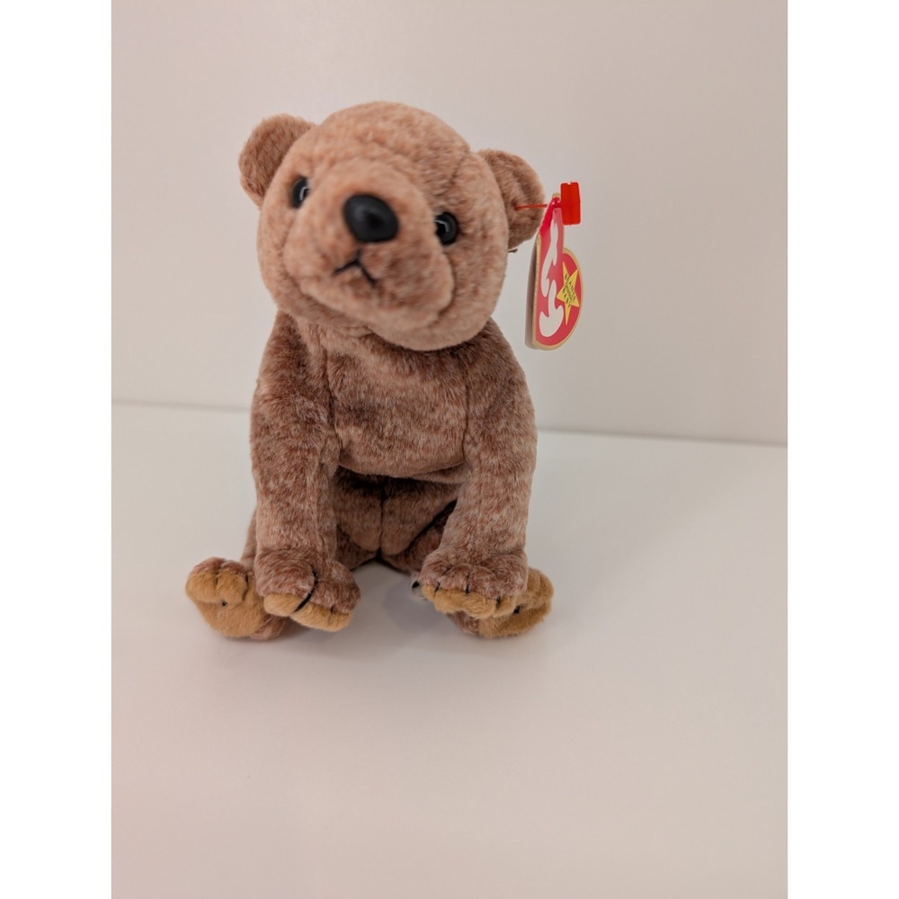 TY Beanie Baby - PECAN the Gold Bear (5.5 inch) - Retired With Tags
